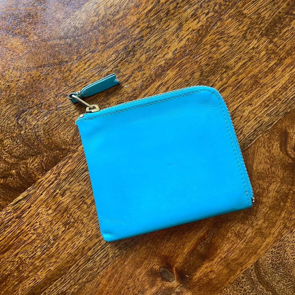 Comme fed garçons leather zip wallet or pouch